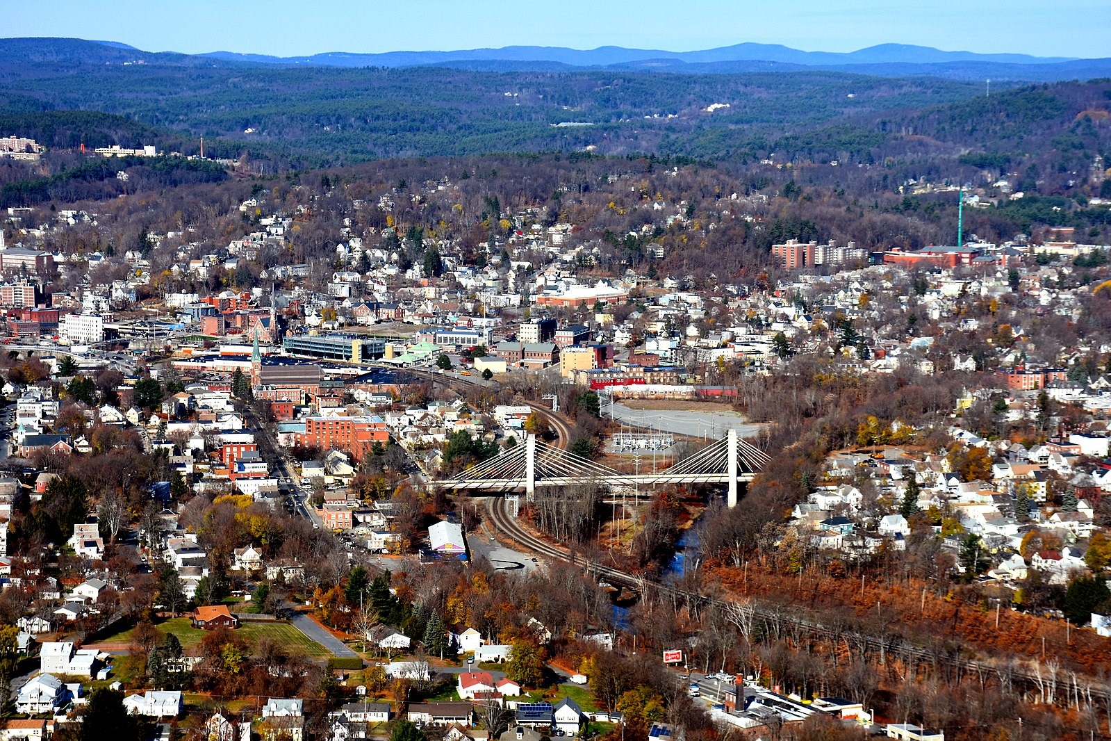 Panoramic View of Fitchburg, MA